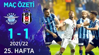 Adana Demirspor 1-1 Beşiktaş MAÇ ÖZETİ | 25. Hafta - 2021/22