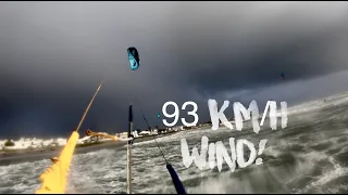 Caught In a 50 Knot Storm! (Kitesurfing Cape Town)