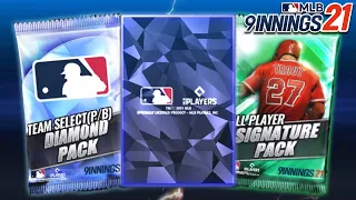 MLB 9 Innings 21 - Signature and Team Select Diamond Pack Opening!