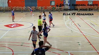 Abaranera 🆚 Elda prestigio.Sector cadete femenino 2024 .