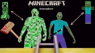 Bob Is Creeper And Buck Is Zombie II The Twins Minecraft Atmosphere
