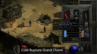 D2R Season 2 Unique Item: Cold Rupture Grand Charm(Monster Cold Immunity is Sundered)