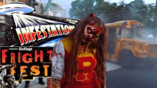 Six Flags Fiesta Texas Fright Fest: Opening Night Screams! Halloween 2022