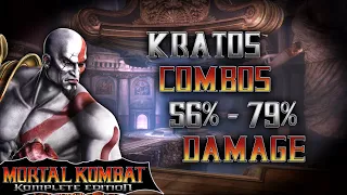 Mortal Kombat 9 - Kratos: Combos 56%-79% Damage [2023] [2K 60ᶠᵖˢ]