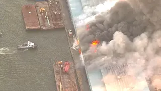 FDNY, NYPD officals give update on fire at evidence warehouse