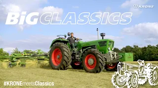 KRONE BiG Classics: Schwaden mit Deutz 80 06 und Deutz 100 06