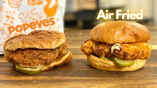 How to Make The Popeyes Chicken Sandwich At Home, But Air Fried