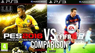 PES 2016 Vs FIFA 16 PS3