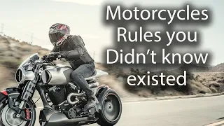 Motorcycle rules you didn't know existed