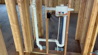 New house  plumbing rough in. Great for remodel reference.  Complete explanation.