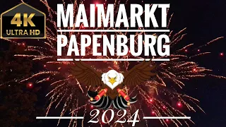Höhenfeuerwerk zum Maimarkt in Papenburg 2024
