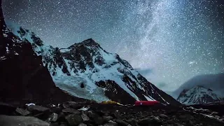 timelapse night sky with very dreamy music