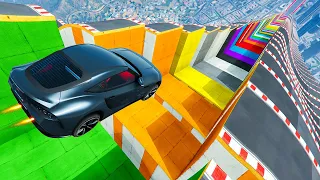 CRAZY GTA 5 MEGA RAMP GAMEPLAY ▸ No Copyright Gameplay | 4K 60fps | 635 | GTA Gameplay for TikTok