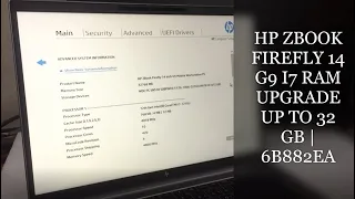 HP ZBook Firefly 14 G9 i7 RAM upgrade tutorial UP TO 32GB | 6B882EA | HP ZBook Firefly 14 G9 i7 12th