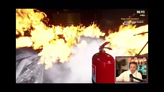 Dennis commits arson in food truck simulator