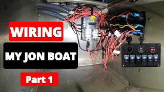 WIRING MY JON BOAT Part 1 Step-By-Step {Jon Boat to Bass Boat Conversion} Lowe 1448