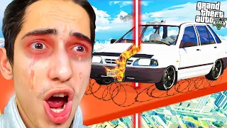 سر این چالش با ماشین ایرانی نزدیک بود سکته قلبی کنم 😭🏁 GTA 5 Car Challenge #2