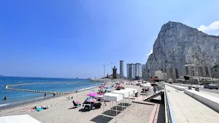 Gibraltar Eastern Beach Walk, [4K], July 2023