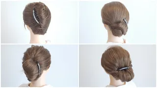 4 Easy Hair Comb Hairstyles Compilation ☆hair works &SOL