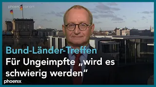 Bund-Länder-Treffen: phoenix-Hauptstadtkorrespondent Erhard Scherfer aus Berlin am 02.12.21