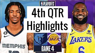 Los Angeles Lakers vs Memphis Grizzlies Full Game 4 Highlights 4th QTR |Apr 24| NBA Playoff 2023
