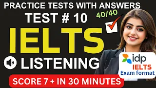 IELTS Listening Practice 2024 Test No - 10 with answers | Score IELTS 7+ | Greens Academy