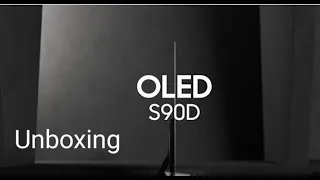 2024 New AI OLED TV - S90D: Unboxing Samsung // OLED55S90D //55Inchas tv