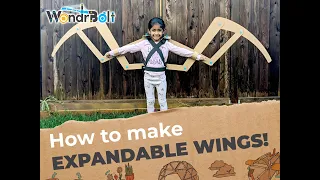 Make cardboard Articulated Wings with WondrBolts