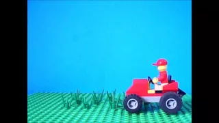 -LEGO- Mowing the Lawn - Stop Motion BrickFilm