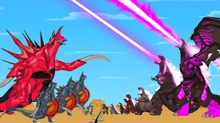 Evolution of SHIN GODZILLA vs. Gigan Rex 2024: Who is the King of Monster??? | Godzilla Cartoons