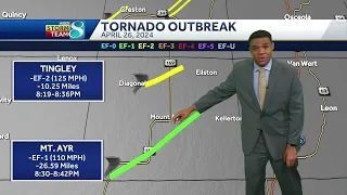 Iowa weather: Central Iowa tornado outbreak update and map tour