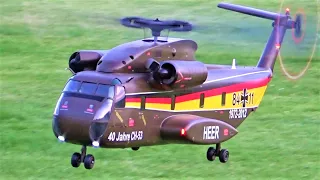 Superb Scale Sikorsky CH-53 Evening Flight Action Display