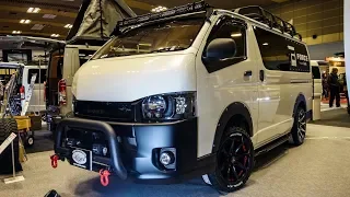 (4K)TOYOTA HIACE 200 custom 2019 カスタムハイエース VIPワゴン - OSAKA AUTO MESSE 2019