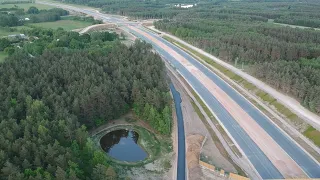 Autostrada A2 budowany fragment w okolicach Mrozów/Kałuszyna