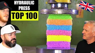 Top 100 Best Hydraulic Press Moments REACTION!! | OFFICE BLOKES REACT!!
