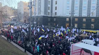 Митинг под стенами кабмина, 19 февраля 2020.