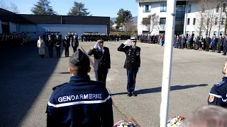 Cérémonie pour les militaires de la gendarmerie décédés dans l'exercice de leurs fonctions