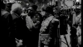 TUNISIA: Bey of Tunis photocall (1922)