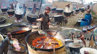 The Biggest Traditional Marriage Ceremony in Afghanistan | Uzbaki Pulao Cooking for 6000+ Peoples 😮