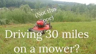 Can we go 30 miles on a mower?