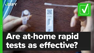 Yes, at-home COVID-19 rapid tests are as accurate as rapid tests done at testing sites