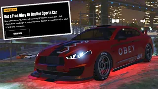 HOW TO GET A FREE OBEY 8F DRAFTER FROM ROCKSTAR IN GTA 5 ONLINE!