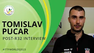 Tomislav Pucar Post-Round of 32 Interview | #ITTFWorlds2023