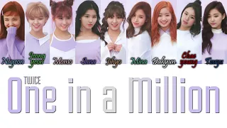 TWICE (트와이스) - One in a Million Han/Rom/Eng Colour Coded Lyrics