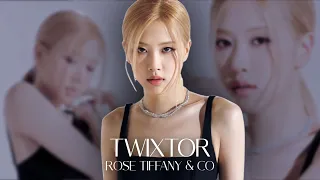 SLOWMO Twixtor Rosé Tiffany & Co advertising photoshoot clips for edits 2k 4k blackpink