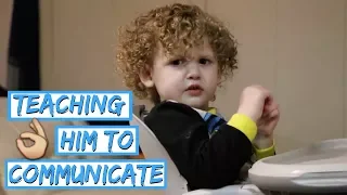 NONVERBAL TODDLER LEARNS SIGN LANGUAGE
