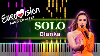 Blanka - Solo 🇵🇱 (Eurovision 2023) [piano tutorial + sheet piano]