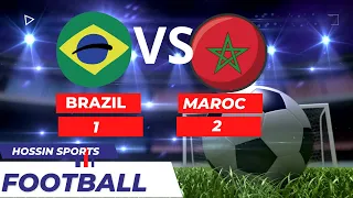 ملخص مبارات المغرب والبرازيل التاريخية Summary of the historic matches between Morocco and Brazil