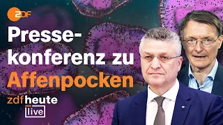 Lauterbach und Wieler zur Ausbreitung der Affenpocken | ZDFheute live