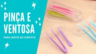 FALANDO DE LENTES | pinça e ventosa para aplicar lentes de contato